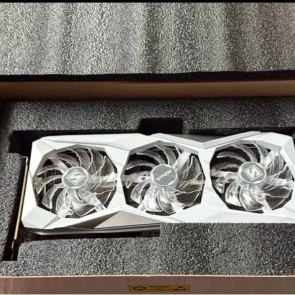 Steel Legend AMD Radeon RX 7600 Graphics Card - Silver. - Picture 2 of 2